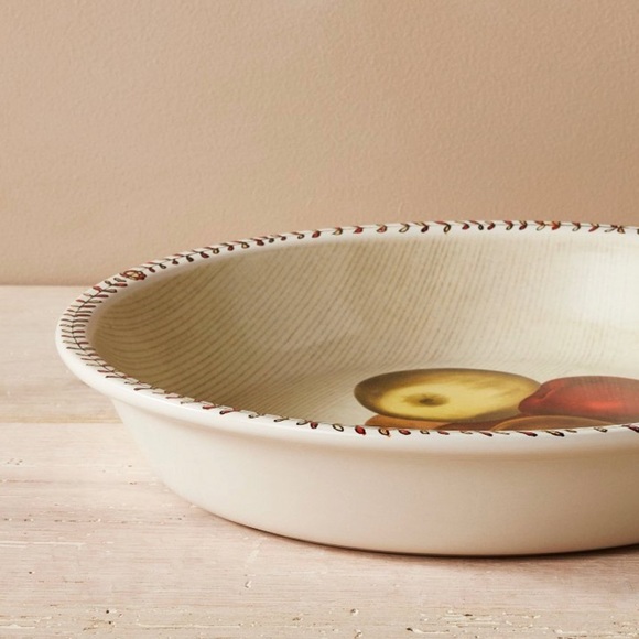 APPLE PIE Ceramic Painted Plate John Derian Artful Whimsy Thanksgiving - Picture 4 of 6